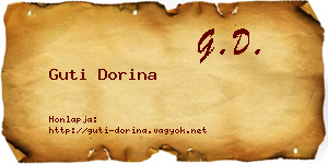 Guti Dorina névjegykártya
